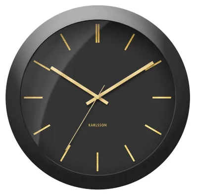 Produktbild von Karlsson - Wanduhr Globe - Schwarz