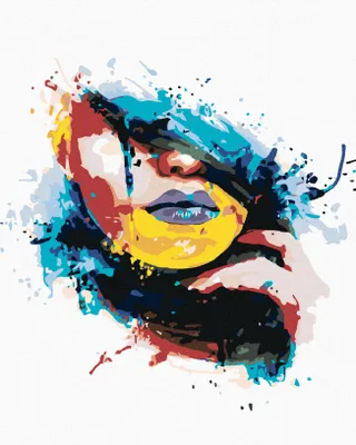 Produktbild von Diamondi - Diamond painting - KUNST IM GESICHT, 40X50 cm, mit Keilrahmen (bereits gespannt)