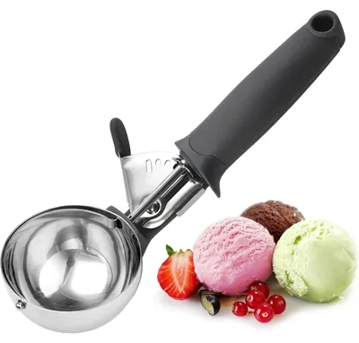 Eisportionierer 21,5 cm, Edelstahl, mit Auslöser, für Eis & mehr