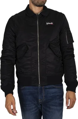 Produktbild von Schott Abnehmbare Bomberjacke, Schwarz XXL