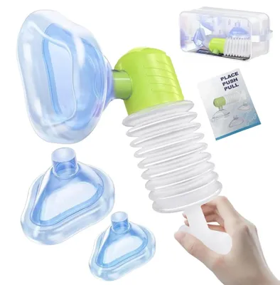 Obrázek produktu pro Zařízení proti udušení – nouzová dýchací maska – ruční odsávací pumpa pro případ udušení – první pomoc – plast – 1 sada