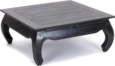 Produktbild von OPIUMTISCH "EAST 80" | 80x80x36 cm, Mahagoni | Beistelltisch | Farbe: 09 voodoo - schwarz