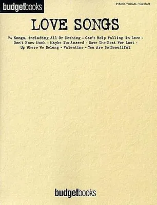 Produktbild von Love Songs, Songbook