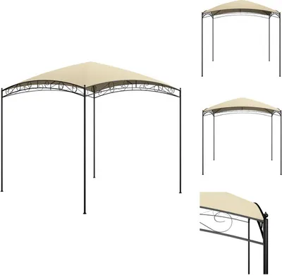 Produktbild von vidaXL Pavillon 3x3x2,65 m Creme 180 g/m² - Pavillons & Partyzelte