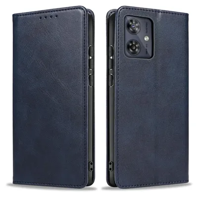 Produktbild von Handyhülle für Motorola Moto G54 Kunstleder Flip Cover Hülle Klapphülle Case Kartenfach Farbe: Blau