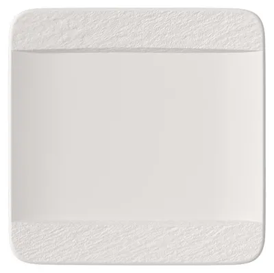 Immagine prodotto di Villeroy & Boch Manufacture Rock blanc Speiseteller quadratisch-Set 4-teilig