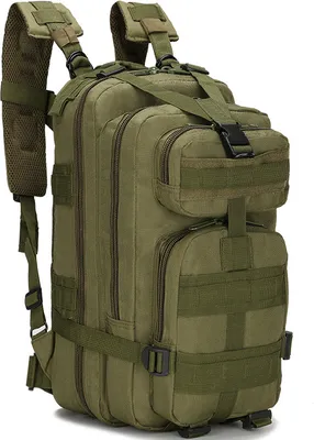 Immagine prodotto di Zaino militare, zaino unisex per attività all'aperto, viaggi ed escursioni; zaino tattico militare per trekking, zaino mimetico, verde militare