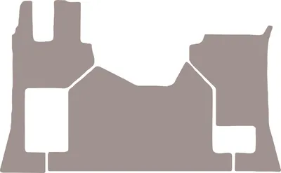Image de Tapis de sol en velours pour Mercedes Actros MP5 (2019-) - tapis de sol LUX beige (3 pièces)