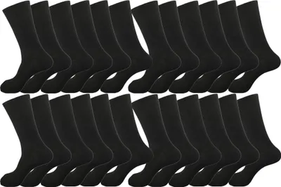 Produktbild von 24 Paar Herren Socken in klassischer Form Freizeit Anzug Business, 24 Paar/43-46