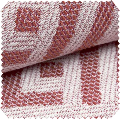 Produktbild von novely® exquisit MISINTO - Hochwertiger Design-Polsterstoff mit 3D Leinenstruktur - Schwer Entzündbarer Möbelstoff - Pflegeleichte Meterware 1lfm - Farbe: 04 Rot