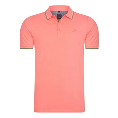 Produktbild von Mario Russo Tipped Polo Edward Rosa - Große 4XL