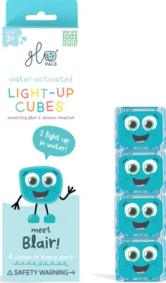 Produktbild von glo Blair Light Up Cubes, Badespielzeug, Junge/Mädchen, 3 Jahr(e), Lichteffekte, Blau