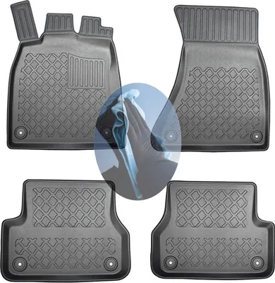 Produktbild von Z518276 TPE-Gummifußmatten kompatibel mit  Audi A6 Allroad Quattro C7 4G Offroad Avant Kombi 5-türer 2012-2018