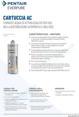 Productafbeelding van EV960112 waterfilterpatroon met actieve kool