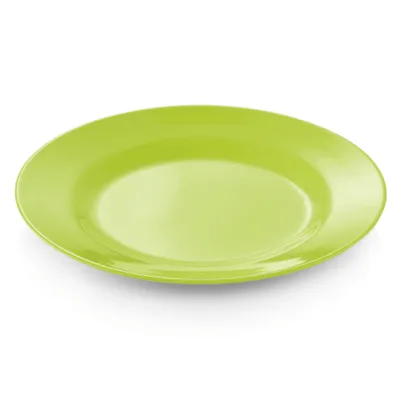 Obrázok produktu pre Tanier, melamín, Ø 23 cm, plochý, možnosť výberu farby : Tanier, plochý, Ø 23 cm, zelený, melamín Variant: Tanier, plochý, Ø 23 cm, zelený