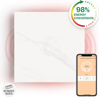Produktbild von Klarstein 2-in-1 Infrarotheizung & Konvektor, Infrarotheizung mit Thermostat 500W, IP24-Infrarotheizung zur Wandmontage mit App-Steuerung, Erkennung offener Fenster, Hybridheizung Elektrisch