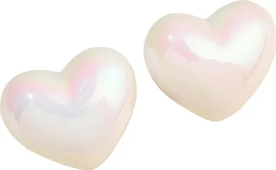 Produktbild von AD-33381 Ohrringe - Herz in Weiß für jeden Anlass KP33381