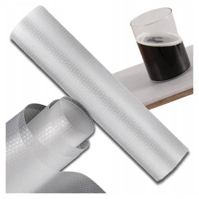 Zdjęcie produktu dla EDIBAZZAR | Antypoślizgowa mata ochronna do szuflad szafek, 400x50 cm, rolka odporna na zabrudzenia