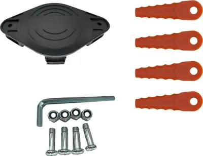Produktbild von INF Rasenmäherkopf Set - Ersatzkopf + 6 Klingen + 4 Schrauben