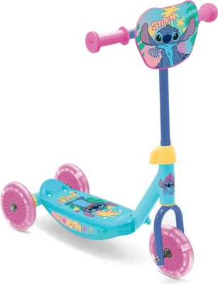 Produktbild von Lilo & Stitch Kinder-Dreirad-Scooter mit 3 Rädern und höhenverstellbarem Lenker für Kinder ab 2 Jahren