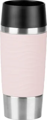 Produktbild von emsa Isolierbecher Travel Mug Waves 360 ml, puderrosa