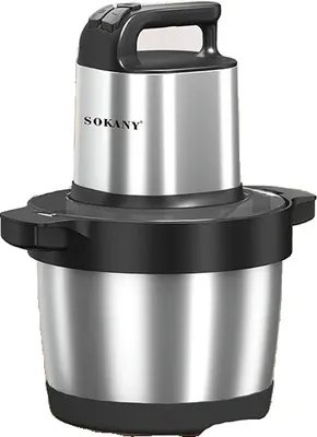 A studio product shot of a meat grinder.