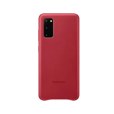 Image de SAMSUNG EF-VG980LR - Coque cuir GALAXY S20 Rouge bordeaux