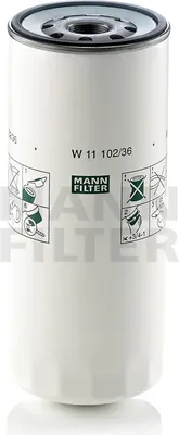 Produktbild von NFZ-MANN Ölfilter Patrone für W11102/36