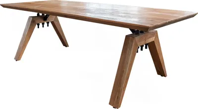 Produktbild von KAWOLA Esstisch WOODY Akazie massiv Schweizer Kante 220x100cm