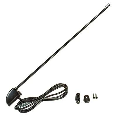 Zdjęcie produktu dla Antena prętowa FM/AM z 3 wysuwanymi elementami, ok. 1,20 m, czarna, z przyłączem DIN, do samochodów osobowych, ciężarówek, autobusów, kamperów i samochodów terenowych