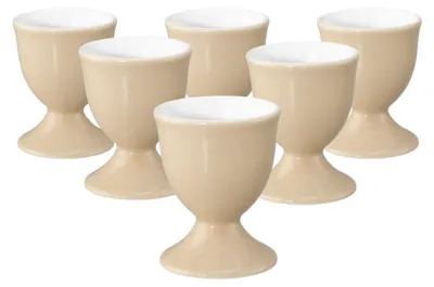 Produktbild von Seltmann Weiden Liberty Pure Colors Eierbecher ø 4,9 cm 6er Set - Dusty Beige