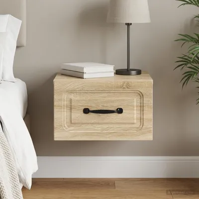 Produktbild von vidaXL Wandmontierter Nachttisch Sonoma-Eiche 34,5 x 33 x 20 cm