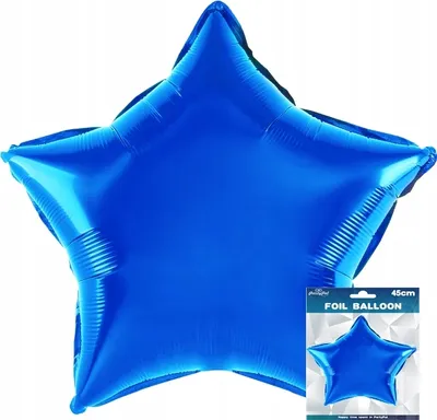 Produktbild von Balon Foliowy Gwiazdka Niebieska Dekoracja Urodzinowa Na Przyjęcie 3D