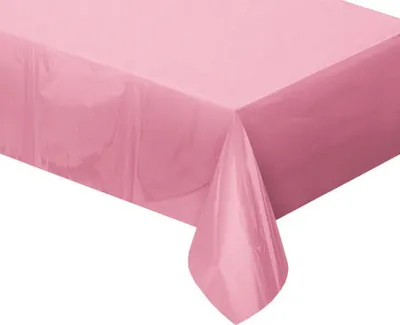 Produktbild von Tischdecke aus Folie, rosa, metallic, 137 x 183 cm