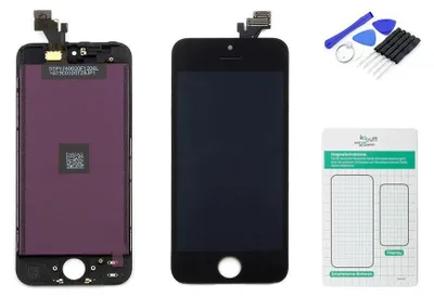 Produktbild von iPhone 5 Display schwarz - Set