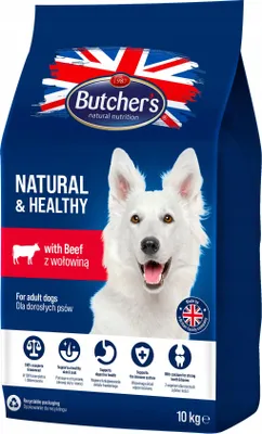 Image de BUTCHER'S Natural&Healthy avec du bœuf - nourriture sèche pour chiens - 10 kg