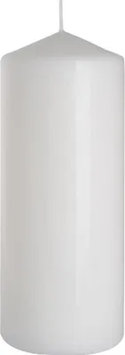 Produktbild von WEISSE Zylinderkerze Kommunion Hochzeit BISPOL 8x20cm