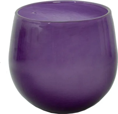 Produktbild von Blumentopf Glaspot aus dickwandigem, durchgefärbtem Glas, lila, 18 cm