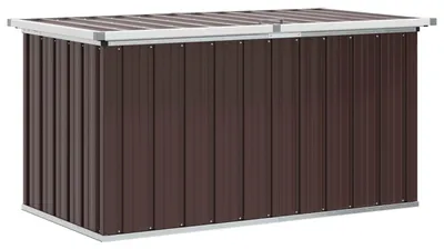 Zdjęcie produktu dla Skrzynia ogrodowa do przechowywania, brązowa, 129x67x65 cm
