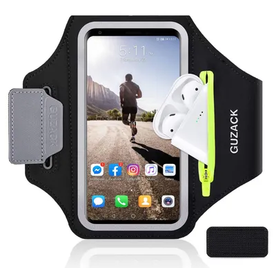 Obrázek produktu pro Sportovní pásek na ruku s kapsou na zip pro chytré telefony