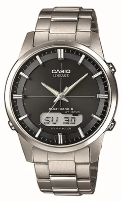Image de Casio Montre radio titane analogique numérique date solaire montre LCW-M170TD-1AER