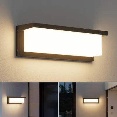 LED-Außenwandleuchte 36W 3000K 3500lm IP65 schwarz