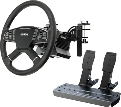 Produktbild von Moza Racing RS071, Rennrad, Schwarz, American Truck Simulator Euro Truck Simulator 2, CE, 470 mm, 310 mm