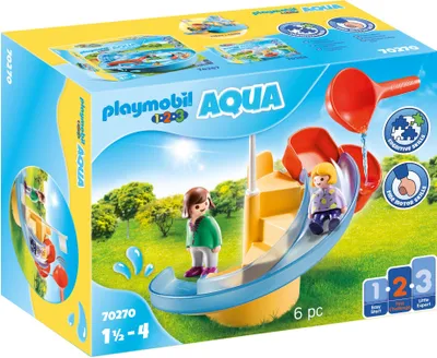 Produktbild von PLAYMOBIL 1.2.3. 70270 Wasserrutsche