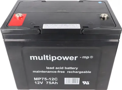 Produktbild von Multipower MP75-12C Akku Blei PB 12Volt 75Ah