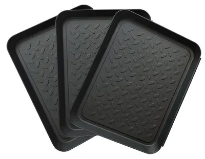 Produktbild von Schuhabtropfschale 3er Set Schuhwanne 35 x 27,5 x 3 cm
