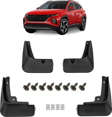 Produktbild von 4er-Set Schmutzfänger-Kit Spritzschutz Schmutzfänger mit Befestigungssatz, passend für Hyundai Tucson IV NX4 2020+