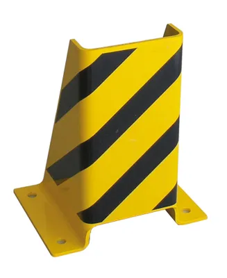 Produktbild von U-Rammschutz 400 mm, hoch - mit 4 Schraubankern, gelb/schwarz