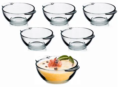 Produktbild von Kadax Suppenschüssel Glas 400 ml Set 6 Stück