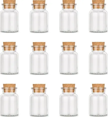 Produktbild von Leeres Korkenglas, klein, 12 leere kleine Korkengläser